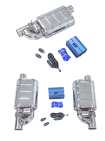 Kit de soupape d'échappement pneumatique universelle YHTT de 3 pouces, silencieux à commande électronique, 76 mm, acier inoxydable T304, télécommande