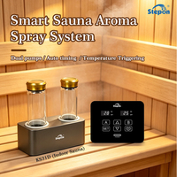 Sistema de Pulverización Automática de Aroma para Sauna OEM/ODM de Fábrica, Control de Bomba Dual, Pulverización de 1-9s, Intervalo de 1-10min, Activación por Temperatura, 12V 10W
