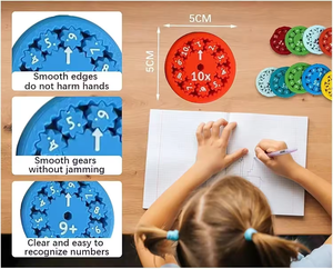 Fidget Spinners Matemáticas Juguete Hecho Matemáticas Fidget Spinner Aprendizaje Matemáticas Contar Juguetes Montessori Juguetes Educativos - Product Image 4