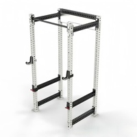Cage de musculation robuste, rack à squats multifonction avec croisement de câbles, équipement d'entraînement de force pour salle de sport commerciale et usage domestique