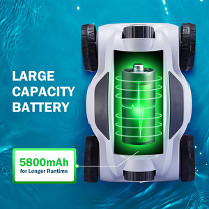 Robot Pulitore Automatico Senza Fili <span class=keywords><strong>per</strong></span> Piscine, Aspirapolvere Ricaricabile Wireless in Plastica, Impermeabile IPX8, Batteria da 5800mAh - Product Image 5