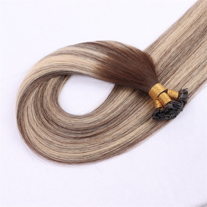 厂家直销双拉角质层对齐俄罗斯处女雷米头发角蛋白预粘合平头人发延伸 - Product Image 3