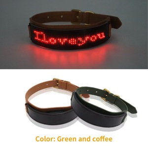 <span class=keywords><strong>Collar</strong></span> LED para mascotas-Subtítulos de desplazamiento-Control DE LA APLICACIÓN-Correr de noche Anti-Pérdida-Mismo estilo que Schnauzer - Product Image 6