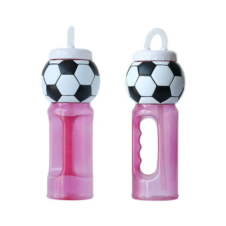900ml Usa E Getta di Calcio A Forma di Fluorescenza di Plastica di Sport di Calcio Del Partito Bottiglia di Acqua