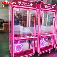 Marwey Meilleure Vente Machine à griffes commerciale personnalisée pour peluches, à monnayeur, pour centres commerciaux, aires de jeux intérieures et salles de jeux