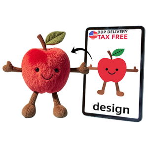 <span class=keywords><strong>Peluche</strong></span> de pêche Kawaii personnalisée de haute qualité, poupée de fruits mous remplie de coton PP - Product Image 4