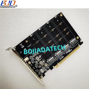 PCI Express PCl-E 4.0 16X 4 * <span class=keywords><strong>M</strong></span>.2 NGFF chiave-<span class=keywords><strong>M</strong></span> 2280 M2 NVMe SSD scheda adattatore convertitore (supporto MB PCIE Xx4x4x4 biforcazione) - Product Image 2