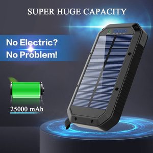 Power Bank <span class=keywords><strong>Solare</strong></span> 20000mAh con Caricatore Wireless e Indicatore LED, Doppia Porta USB, Batteria Portatile per Esterni e Viaggi - Product Image 4