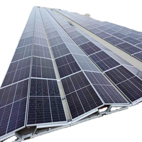 Sistema de Montaje de Paneles Solares en Poste, Estructura de Soporte a Tierra Galvanizada por Inmersión en Caliente