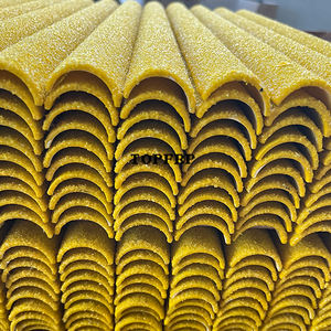 Slip Resistance FRP Half Round Grit Coated <b>Ladder</b> Rung Cover - Product Image 2