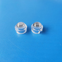 Lentille de lampe LED asphérique PMMA plano-convexe de 12 mm de diamètre à 90 degrés pour éclairage LED P4 haute puissance