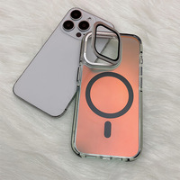 Coque pour iPhone 17 Pro Max, étui à rabat avec objectif d'appareil photo à changement de couleur et support magnétique pour iPhone 16, 15, 14, 13, 12