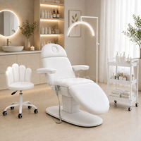 Lit de pose de cils électrique JOXIN avec dossier inclinable, support pour les jambes et base large pour salles de pose de cils commerciales