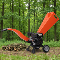 Broyeur de bois à alimentation automatique certifié CE TUV, moteur OHV 4 temps sans plomb 212cc 7HP, machine de broyage robuste