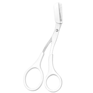 Yimeisen Eyebrow Trimmer With Comb Stainless Steel Plastic Rounded Tip For Women Beauty Makeup Tools - Product Image 5