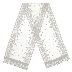 ผ้าคลุมไหล่ลูกไม้ลายกุหลาบเพ้นท์มือ น้ำหนักเบา สำหรับผู้หญิง ผ้าฝ้ายผสมไนลอน ระบายอากาศได้ดี ใช้ได้ทุกฤดู - Product Image 3