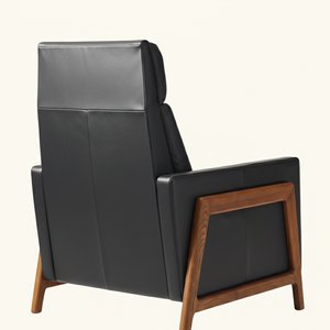 เก้าอี้ปรับเอนหนังแท้ ดีไซน์ตามหลักสรีรศาสตร์ โครงไม้เนื้อแข็งทันสมัย เหมาะสำหรับห้องนั่งเล่นหรูหรา โครงการโรงแรม รับผลิตแบบ OEM เฟอร์นิเจอร์อินโดนีเซีย - Product Image 4