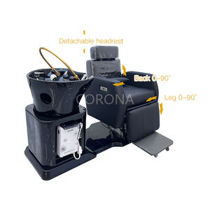Salon de coiffure confortable coiffure shampooing lit électrique réglable <span class=keywords><strong>tête</strong></span> rotative Spa shampooing chaise - Product Image 3