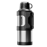 Bouteille isotherme professionnelle en acier inoxydable sans BPA avec poignée, isolation 24-36 heures, anti-fuite, grande capacité, vente en gros OEM