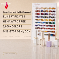 MissGel OEM Fournitures pour ongles Salon 396 couleurs en vrac Haute pigmentation Esmalte Permanentes Gel UV pour ongles
