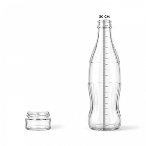 Pot en verre transparent classique de 50 ml avec col en verre et couvercle à vis de 58 mm pour miel, caviar, sauces, cosmétiques - Product Image 4