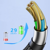 PD 100W 3 en 2 USB Micro Multi USB Cable de carga rápida para iPhone Samsung Cable de cargador rápido