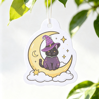 Désodorisant de voiture en papier en forme de chat ou de canard avec logo personnalisé en forme d'animal