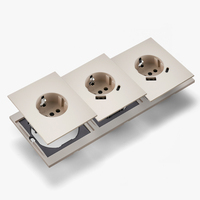 Interruptores y Enchufes de Pared WESA, Enchufe Doble Europeo con USB Tipo C, Enchufe Múltiple para Pared, Combinación Libre, Diseño Moderno y Lujoso