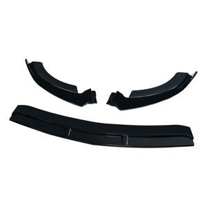 Lèvre avant et séparateur pour Mercedes Benz Classe E W213 Sport Edition 2016-2020, 3 sections, noir brillant ABS - Product Image 5