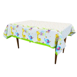 16 invités 1st Bébé Douche Jungle <span class=keywords><strong>Safari</strong></span> Animaux Jetable Vaisselle Plaque Tasse Serviette Bonjour Bébé Heureux de Fête D'<span class=keywords><strong>anniversaire</strong></span> Décoration - Product Image 6