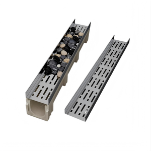 Canaletas y desagües de acero inoxidable más vendidos, con un diseño de revestimiento de guijarros para resistencia a la corrosión y durabilidad. - Product Image 1