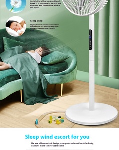 Nuevo ventilador de pie recargable de alta gama y alta calidad, solar, de corriente alterna y continua, con luz LED y control remoto. - Product Image 3