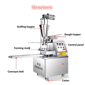 Nouveau en 2024 220V en acier inoxydable farci chignon Machine fabricant de boulettes pour petits pains cuits à la vapeur utilisés dans la boulangerie à la maison et à la ferme - Product Image 3