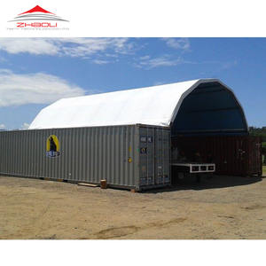 Abri de conteneur dôme de 20 pieds 40 pieds avec <span class=keywords><strong>tente</strong></span> d'abri de conteneur arrière - Product Image 6
