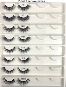 F137 vente en gros de cils en fibre végétale, bande de base de cils végétaliens, faux cils en vison, cils en vison, vendeur - Product Image 4
