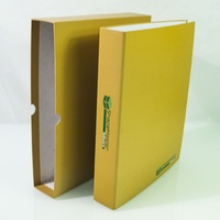 Carpeta de Papel con Logotipo Personalizado Ejecutivo - Carpeta Expandible A4/F4 con 3 Anillas, Impresión Digital y Mecanismo Metálico