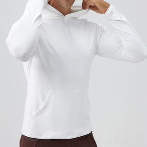 Sudadera Deportiva Personalizable con Logotipo, Color Sólido, para Hombre, Otoño Invierno, Absorbe la Humedad, Corte Holgado, para Gimnasio, Running, Entrenamiento, Manga Larga - Product Image 6