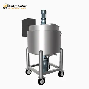Mesin pembuat sampo pemanas 100-5000 Liter SS316L tangki pencampur deterjen cair mesin produksi sabun tangan