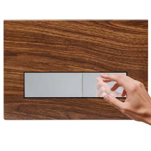 Plaque de chasse d'eau double fonction moderne de qualité supérieure, volume réglable 3L-8.5L, fixation murale pour salle de bain et hôtel, compatible Geberit - Product Image 1