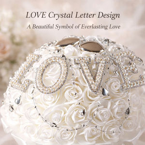 Bouquet de Mariée Style Occidental en Gros, Roses Artificielles, Fleurs pour la Mariée, Bouquet de Jetée Européen <span class=keywords><strong>et</strong></span> Américain Simulé - Product Image 2