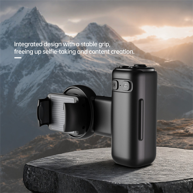 OEM Portable BT5.0 Camera Shutter Remote Wireless Phone Camera Grip Clip-on Selfie Universal Handle for Android for iPhone