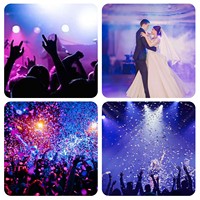 Projecteur de scène LED RGBW 18x12W avec anneau RGB, effet stroboscopique DMX 512 pour événements, mariages, bars, DJ