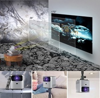 Projecteur intelligent 720P Home Pico Cube Mini projecteur vidéo de poche Android LED P19 DLP Portable 3D Beamer sans fil 4K