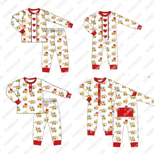 Vêtements <span class=keywords><strong>de</strong></span> saint-valentin pour filles, <span class=keywords><strong>tenue</strong></span> smockée, cœurs brodés, vêtements personnalisés pour petites filles, vêtements à la mode, 2023 - Product Image 5
