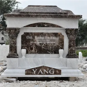 Brand New White Marble European Style Tombstones And Monuments Price