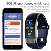 Pulsera Inteligente P11 Plus para Control de Salud con ECG, PPG, HRV, Monitor de Sueño, Análisis IA, Presión Arterial y Oxígeno