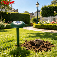 Répulsif Solaire Ultrasonique Écologique et Étanche pour Serpents, Gophers, Campagnols et Taupes pour Jardin Extérieur