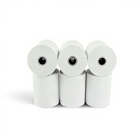 Rouleau de papier thermique monocouche 80mm 57mm pour reçus de caisse enregistreuse, TPV, ATM, banque, certifié ISO 9001, en stock, directement de l'usine