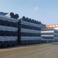 Tubería de Acero Galvanizado por Inmersión en Caliente ASTM A53 Grado B, Schedule 40, Longitud de 6 m, para Andamios y Construcción de Edificios