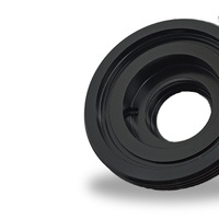 High Precision Turning Part Car Accessory Lens Knob Cover Black Anodized Laser Engraving Precision Cnc Machining Metal Parts